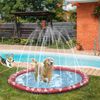 Splash Pad Para Mascotas De Plástico Ø170 Cm-pawhut. Rojo Y Azul