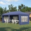 Carpa Plegable Outsunny De Tela Oxford Acero 585x295x270 Cm Azul