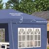 Carpa Plegable Outsunny De Tela Oxford Acero 585x295x270 Cm Azul