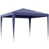 Carpa Desmontable De Jardín Outsunny De Pe Metal 293x293x252 Cm Azul