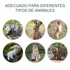 Trampa Para Animales Vivos Outsunny De Acero 93x31x34,5 Cm Plata