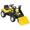 Tractor A Pedales Para Niños Homcom Pp Pvc Metal 114x41x52cm Amarillo