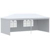 Carpa De Jardín Outsunny De Pe Acero 585x295x255 Cm Blanco