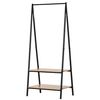 Perchero De Ropa Homcom De Mdf Acero 64x42,5x149 Cm Negro