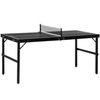 Mesa De Ping Pong Plegable Sportnow Mdf, Aluminio 152x76x72 Cm Negro