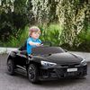 Coche Eléctrico Audi Rs E-tron Gt Para Niños +3 Años Negro Homcom