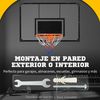 Tablero De Baloncesto Sportnow Acero Pc Poliéster 113x61x73 Cm Negro