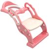 Adaptador Wc Para Niños 2-6 Años Con Escalera Plegable Rosa Zonekiz