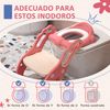 Adaptador Wc Para Niños 2-6 Años Con Escalera Plegable Rosa Zonekiz