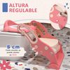 Adaptador Wc Para Niños 2-6 Años Con Escalera Plegable Rosa Zonekiz