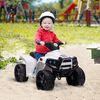 Quad Eléctrico Para Niños 18-36 Meses Batería 6v Blanco Homcom