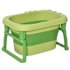 Bañera Plegable Para Bebé De 0-3 Años 105l Verde Homcom