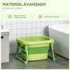 Bañera Plegable Para Bebé De 0-3 Años 105l Verde Homcom