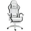 Silla Gaming Altura Ajustable Pu Espuma Vinsetto 65x65x129 Cm Blanco