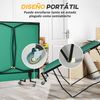 Mesa De Ping Pong Plegable Sportnow Mdf Acero 274x152,5x76 Cm Verde