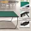 Mesa De Ping Pong Plegable Sportnow Mdf Acero 274x152,5x76 Cm Verde