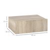 Mesitas De Noche Pared Melamina De Madera Homcom 40x30x15cm-natural