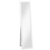 Espejo De Cuerpo Entero De Mdf Vidrio Homcom 37x3.8x157 Cm Blanco