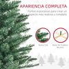 Árbol De Navidad De Plástico Acero Madera Homcom Ø90x180 Cm Verde