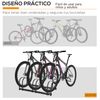 Aparcamiento Para 3 Bicicletas De Acero Homcom 76x33x27 Cm Negro