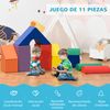 Juego De 11 Bloques De Espuma Para Niños 1-3 Años Multicolor Homcom