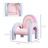 Sillón Para Niños Pequeños En Forma De Arco Iris Rosa Zonekiz