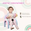 Sillón Para Niños Pequeños En Forma De Arco Iris Rosa Zonekiz