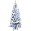 Árbol De Navidad Artificial De Plástico Metal Homcom Ø112x210cm Verde