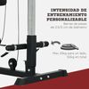 Máquina De Musculación Sportnow Acero Pu, 140x108x197 Cm, Negro