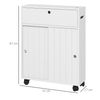 Mueble Auxiliar Baño Moderno De Mdf Kleankin 52x17x67 Cm Blanco