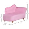 Sillón Infantil Sillón Para Niños De 3-5 Años Carga 50 Kg Rosa Homcom