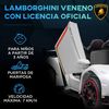 Coche Eléctrico Lamborghini Infantil Con Control Remoto Negro Homcom