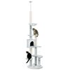 Árbol Para Gatos De Madera Poliéster Ø60x225-255 Cm-pawhut.gris