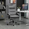 Silla De Masaje De Poliéster Espuma Acero Vinsetto 66x74x121,5cm Gris