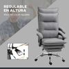 Silla De Masaje De Poliéster Espuma Acero Vinsetto 66x74x121,5cm Gris