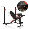 Banco De Musculación Sportnow Acero Pu 180x110x126 Cm Negro