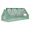 Invernadero De Terraza Outsunny Pe Acero 240x90x90 Cm Verde