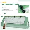 Invernadero De Terraza Outsunny Pe Acero 240x90x90 Cm Verde