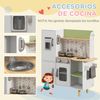 Cocina De Juguete De Madera Para Niños 3-6 Años Blanco Aiyaplay