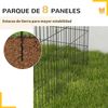 Parque Para Perros De Metal 76x61 Cm-pawhut. Negro