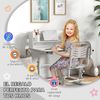 Juego De Escritorio Y Silla Infantil Altura Ajustable Gris Zonekiz