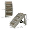 Escalera Plegable Para Mascotas De Pp 62x38x49,5 Cm-pawhut.gris