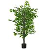 Planta Ficus Artificial De Peva Pe Cemento Ø15x135cm-homcom.verde