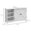 Mueble Para Debajo Del Lavabo De Mdf Kleankin 90x30x60 Cm Blanco