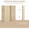 Biombo De Madera De Paulownia Homcom 152x1,7x144,5 Cm-natural con Ofertas  en Carrefour