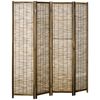 Biombo De Madera De Paulownia Carrizo Homcom 160x1,8x170 Cm-natural