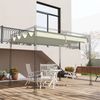 Cubierta Para Pérgola De Poliéster 286x245 Cm-outsunny. Crema