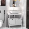 Conjunto 1 Armario De Baño+1 Mueble Para Debajo Del Lavabo-kleankin