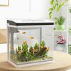 Acuario Pequeña 28l Pawhut Cristal Y Abs 38x26x39,5 Cm Blanco