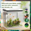 Acuario Pequeña 28l Pawhut Cristal Y Abs 38x26x39,5 Cm Blanco